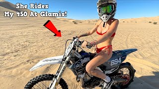 She Rides My 450 Glamis Dunes  Buttery Vlogs Ep169