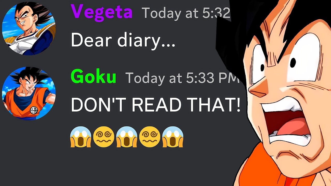 If Vegeta STOLE Goku's DIARY But It Gets Even Crazier