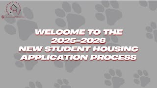 Alabama A&M Residential Life & Housing | New Student Housing Application Tutorial (Step 1) 2025-2026