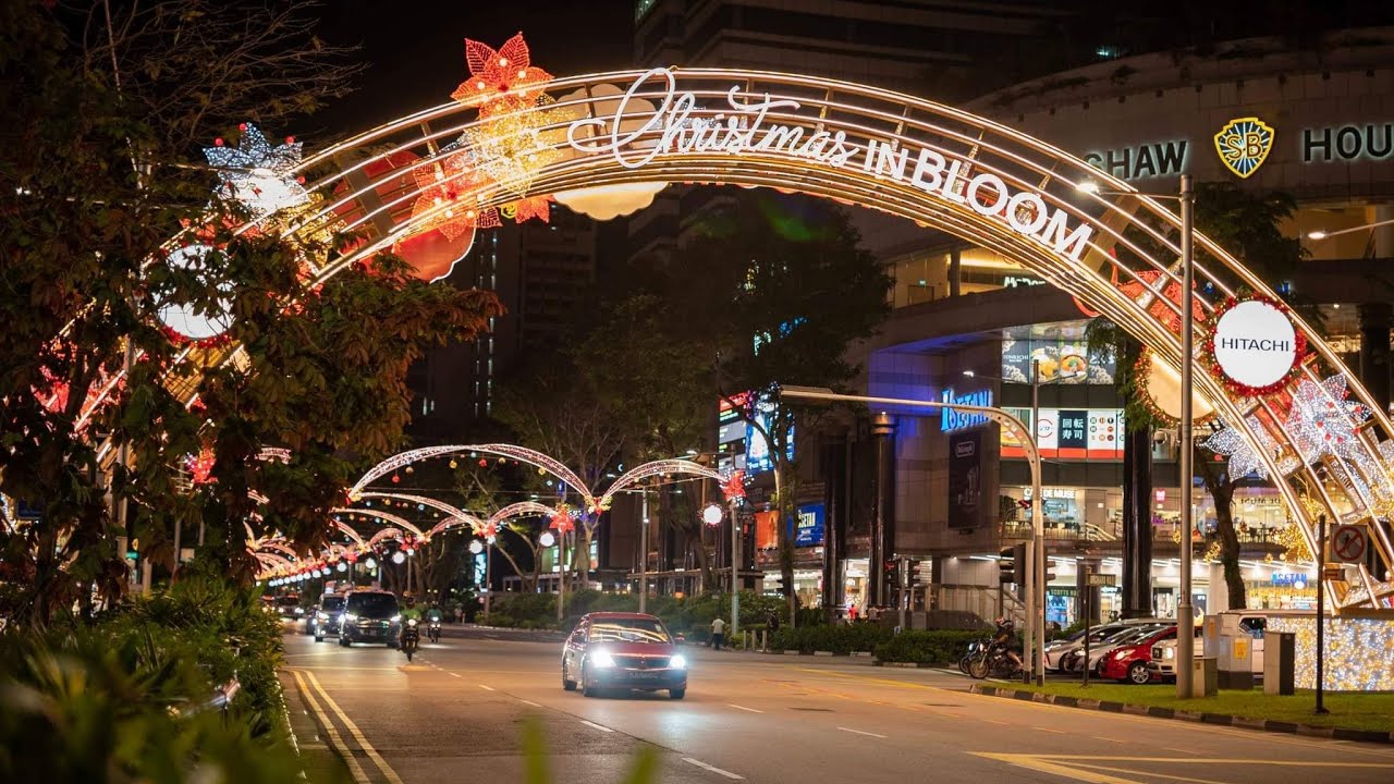 Orchard Road Christmas Light Up 2021 Singapore Walking Tour YouTube