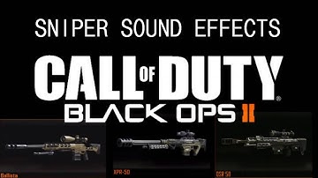Black Ops 2 SNIPER Sound Effects (With Downloads)