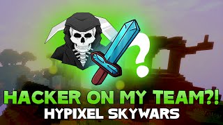 MY SWORD NEVER UPGRADES + HACKER ON MY TEAM! ( Hypixel MEGA Skywars )