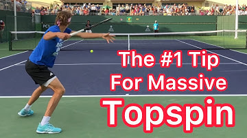 #1 Tip For Massive Topspin (Tennis Forehand Technique)