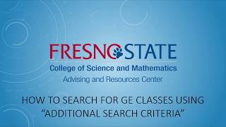 Additional Search Criteria for Upper Division Courses