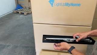 How to install a rectangular chandelier from Lightupmyhome.com