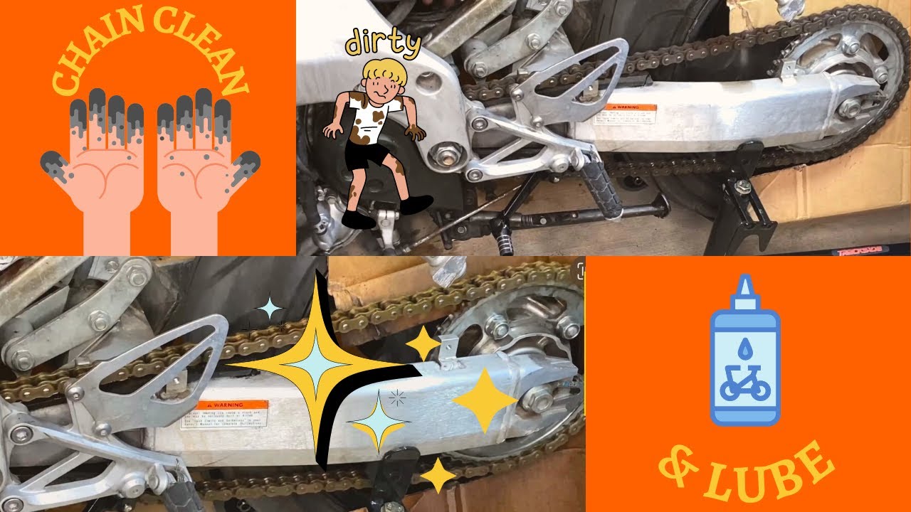 Chain Clean & Lube cbr600f4 motul YouTube
