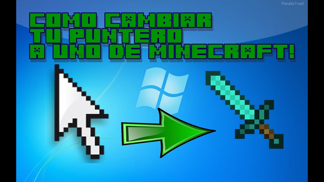 Como cambiar tu puntero a uno de ¡MINECRAFT! - YouTube