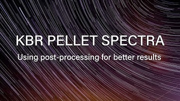 How post-processing can improve the spectral appearance of a KBr sample pellet