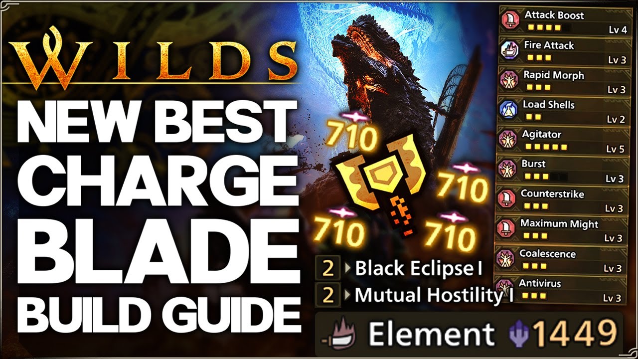Monster Hunter Wilds - New Best OP Charge Blade Build - Highest Damage Possible - TU4 Gogma Guide!