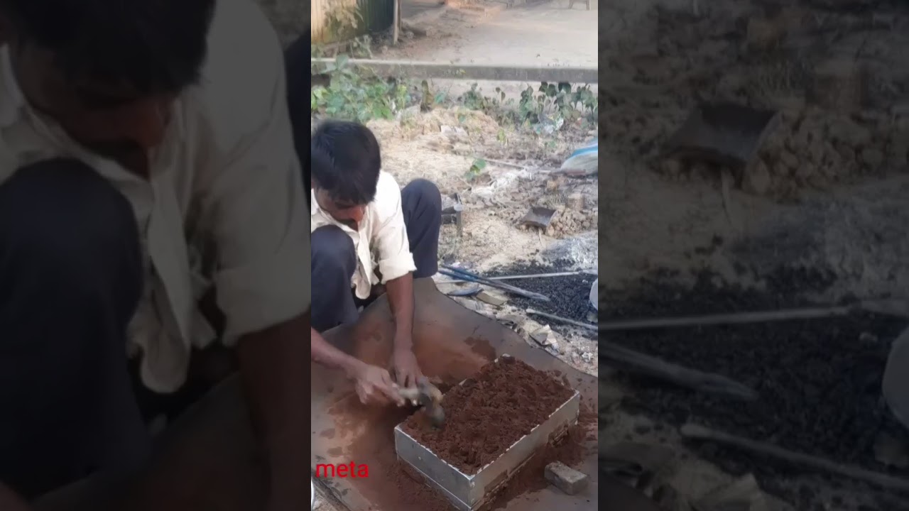 Metal casting skill of rural Indian roadside 