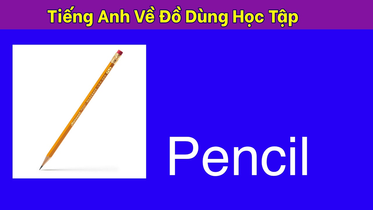 Tiếng anh về đồ dùng học tập, school supplies - youtube