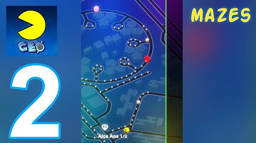 PAC - MAN GEO - Gameplay Walkthrough part 2 - Mazes (iOS, Android)