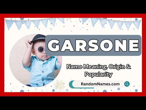 Garsone Baby Boy Name Meaning Origin Popularity RandomNames Com 