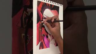 Warabihime Daki coloring 🎎👑🌈🥢#ytshorts #shorts #kny #demonslayer #kimetsunoyaiba #daki