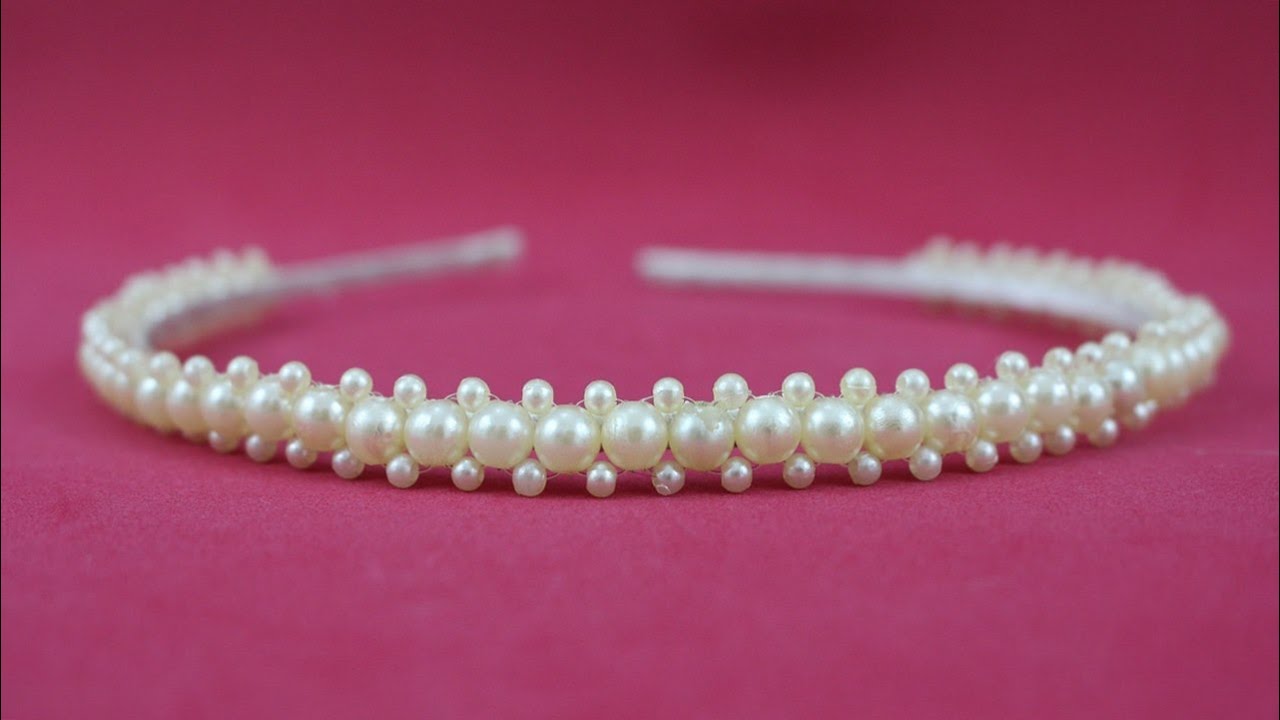 Passo a passo: Tiara de pérolas