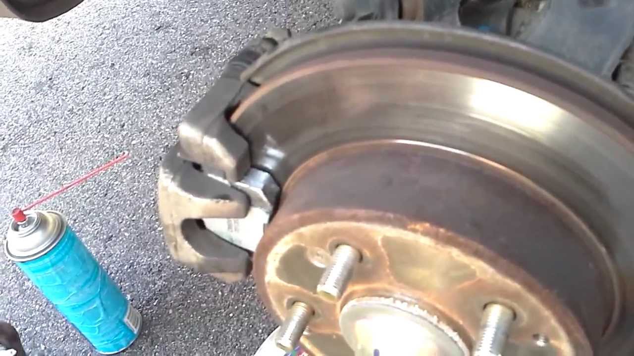 2002 Honda Accord Rear Brake Pad Change - YouTube