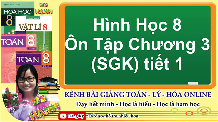 Bài giảng ôn tập chương 3 hình học 8 năm 2024