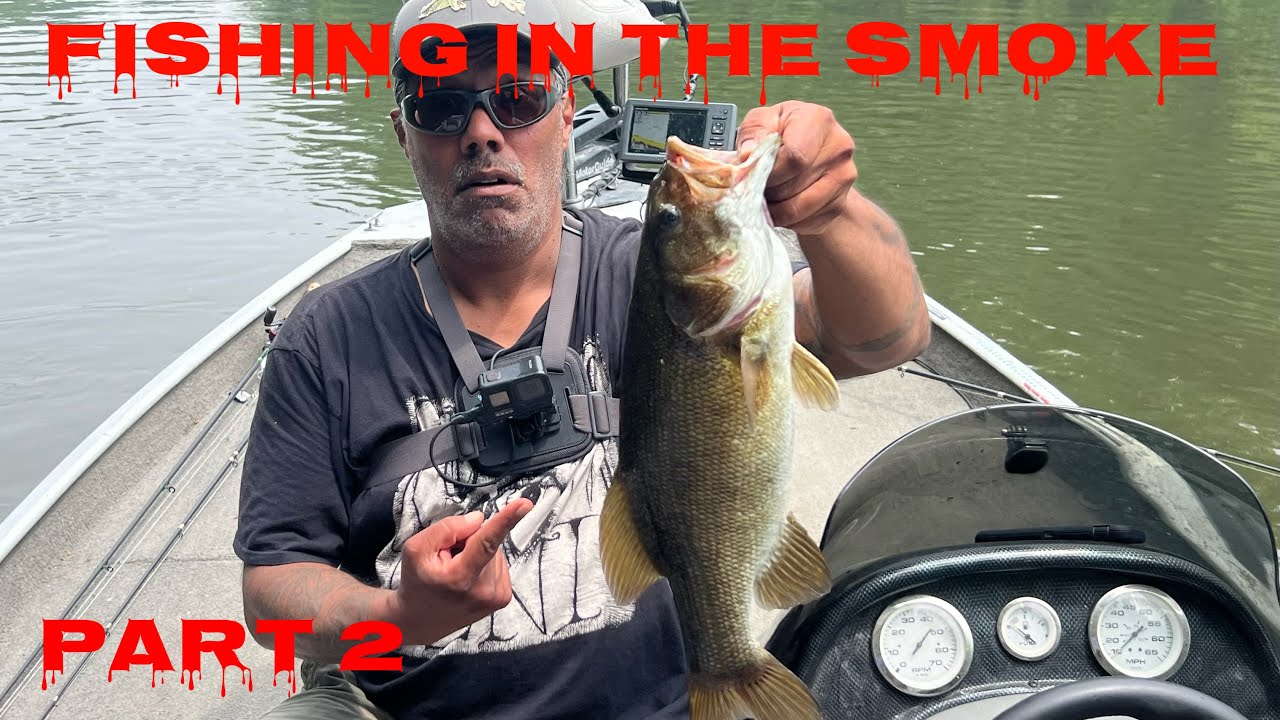 Ep 194- bass fishing in the smoke from Canada. Ft. 21” smallmouth bass and Timmy. Part 2/2