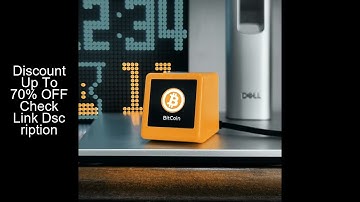 GeekMagic PRO BitCoin Stock Price Tracker Ticker Cryptocurrency in Real Time On Desktop Gadget BTC E