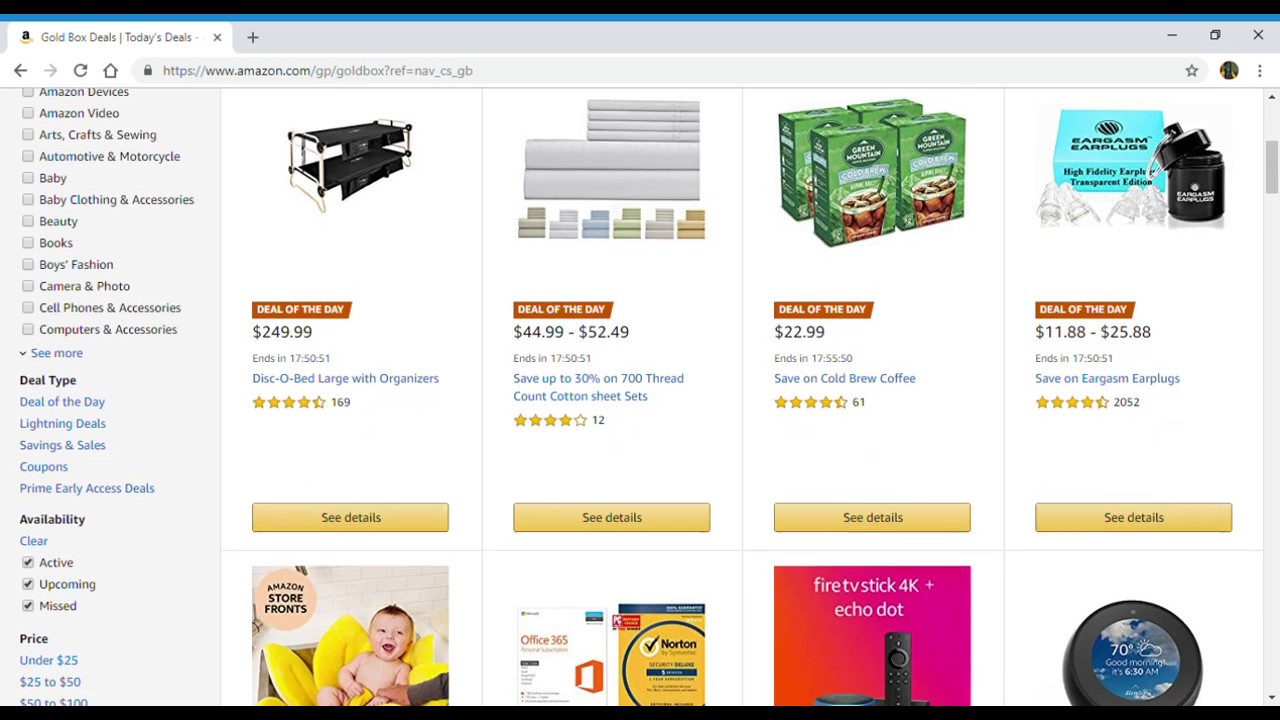 Preview 2 Today's Deals On Amazon 10/6/18 YouTube