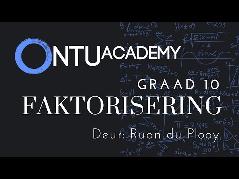 Graad 10 - Faktorisering