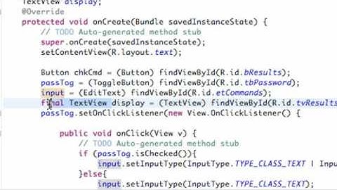 Android Application Development   33   Creating a Method