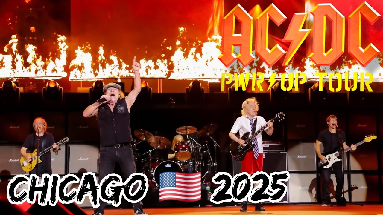 AC/DC Live in Chicago TONIGHT! ⚡ Power Up Tour hits Soldier Field ...