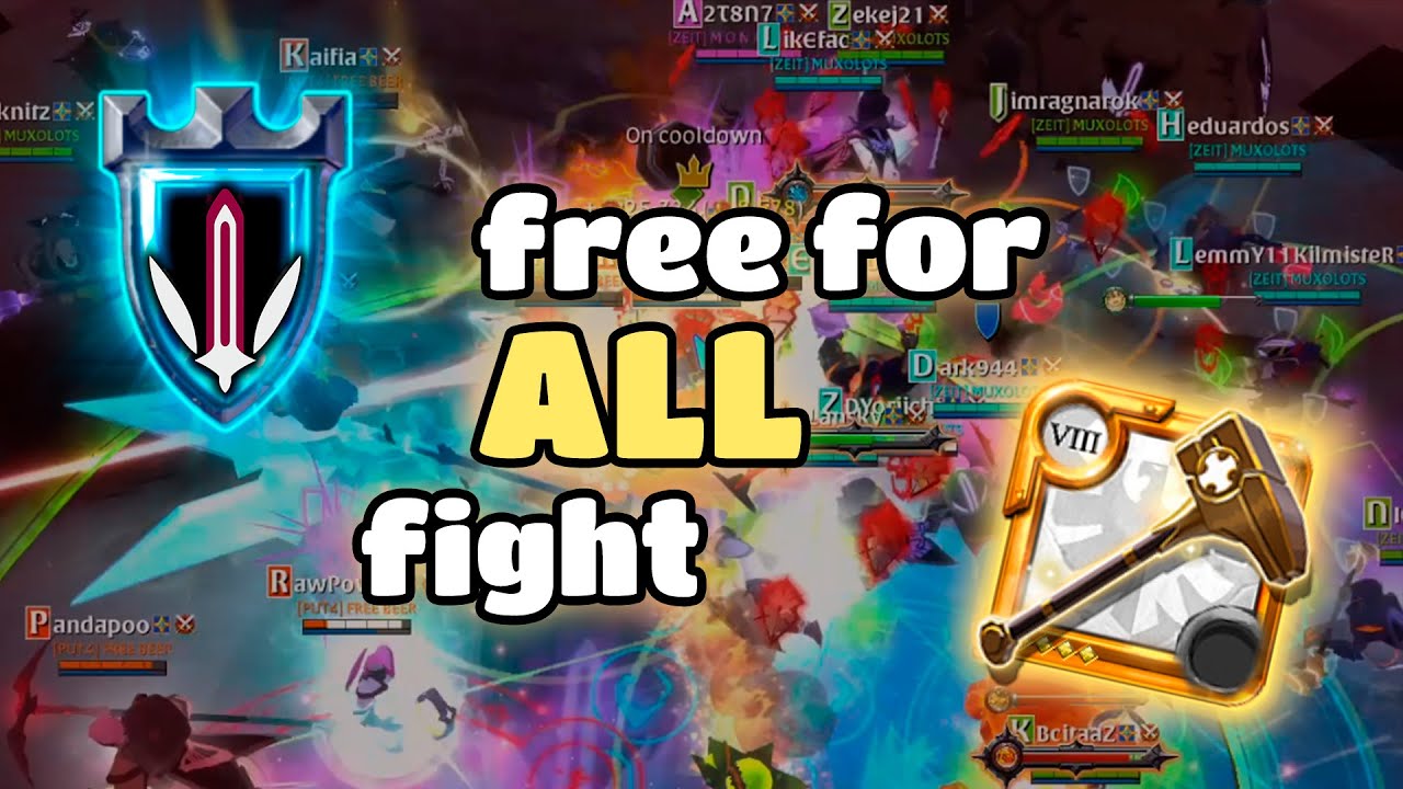 Muxolots vs Revenge vs Free Beer vs Gelo E Teco - Caller PoV | Albion Online ZvZ.