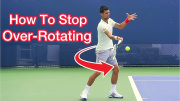 Simple Drill To Stop Over-Rotating (Tennis Forehand Technique)