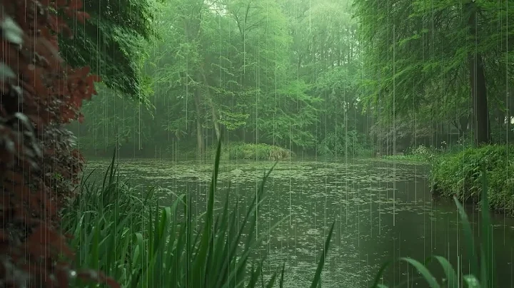 The beautiful little river is raining(109) , sleep, relax, meditate, ASMR, Real Shot thumbnail