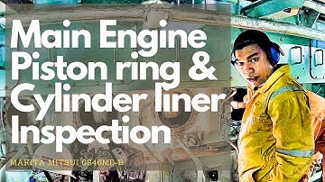Piston Ring and Cylinder Liner Inspection (MAKITA-MITSUI MAN B&W 6S46ME-B8,5)