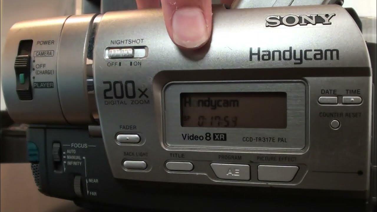 Sony Handycam Video 8 Kassettenfach Schließt Nicht www.youtube.com
