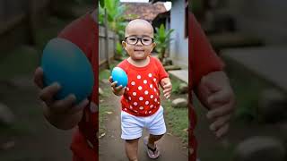 Kaka lempar telur mainan #shorts #trending #funny #subscribe