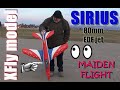 XFly model SIRIUS 80mm 12-blade 6S powered XFly RC EDF Sport Jet plane PNP Maiden flight