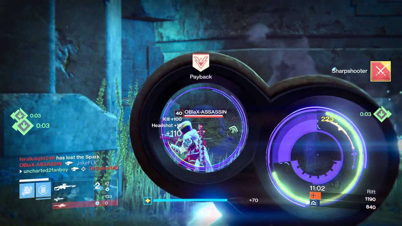 Destiny: Triple Fusion Rifle Headshot (Queenbreakers' Bow)