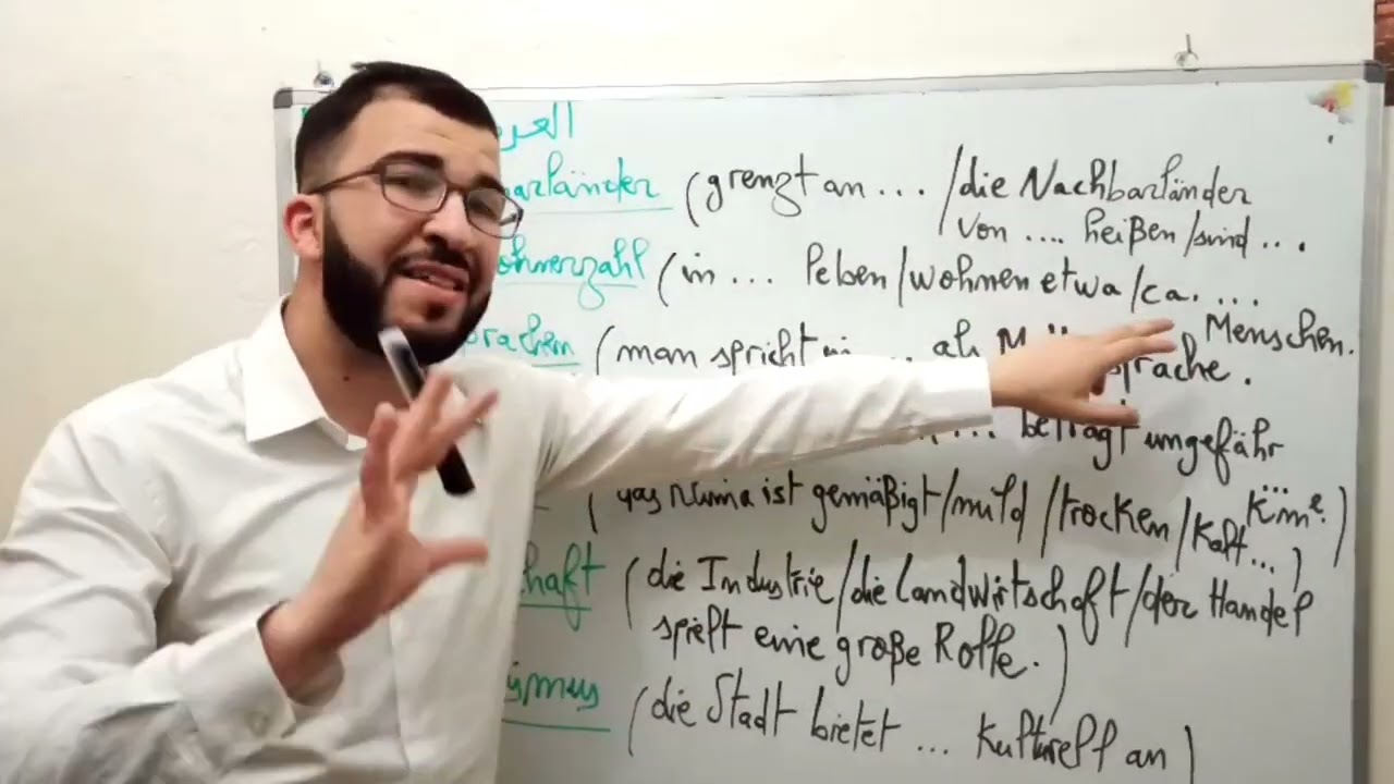 كيف تكتب فقرة حول بلد(ein Land) أو مدينة(eine Stadt) بدون حفظ