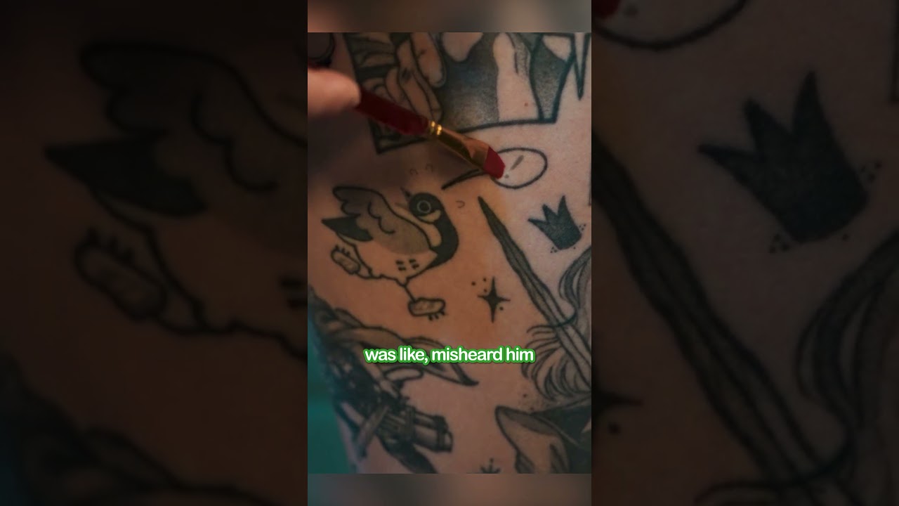 ASMR - We got matching goose tattoos! #shorts