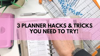 3 Life Changing Planner Hacks Planner Tips And Tricks