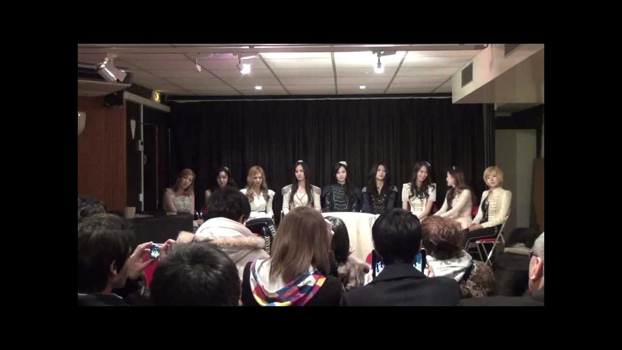 Conférence de presse de Girls' Generation 파리 한국문화원 소녀시대 기자회견