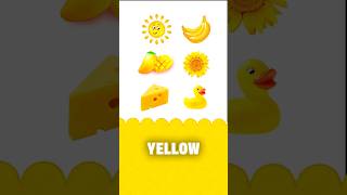 Learning colors for kids - yellow color