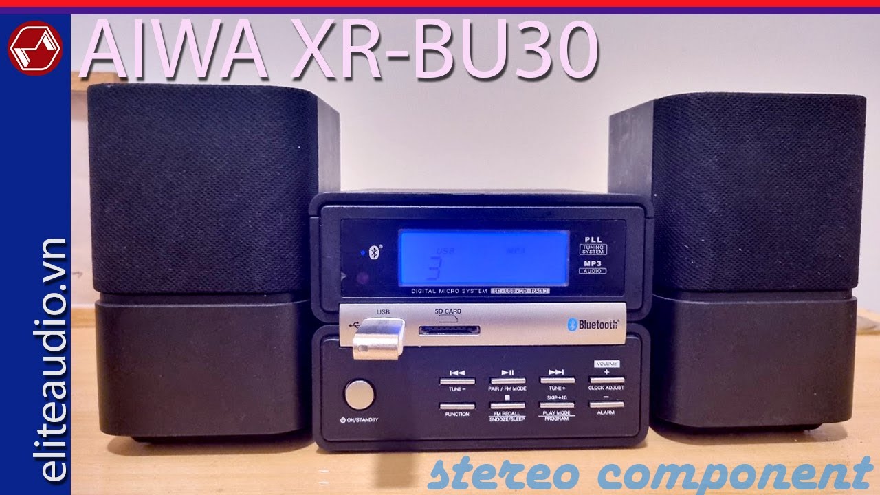 AIWA XR-BU30 Mini Stereo. Compact system with Bluetooth, USB, SD