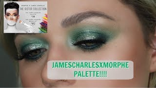 JAMES CHARLES X MORPHE GREEN EYESHADOW TUTORIAL  || CHELSEA ROACH