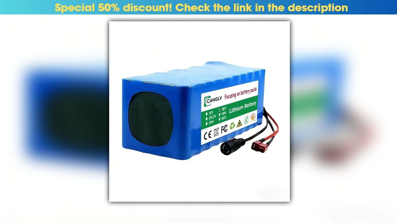 High Performance 36V 14Ah Actual Capacity 10S4P 18650 Lithium Battery Pack 500W for Electric