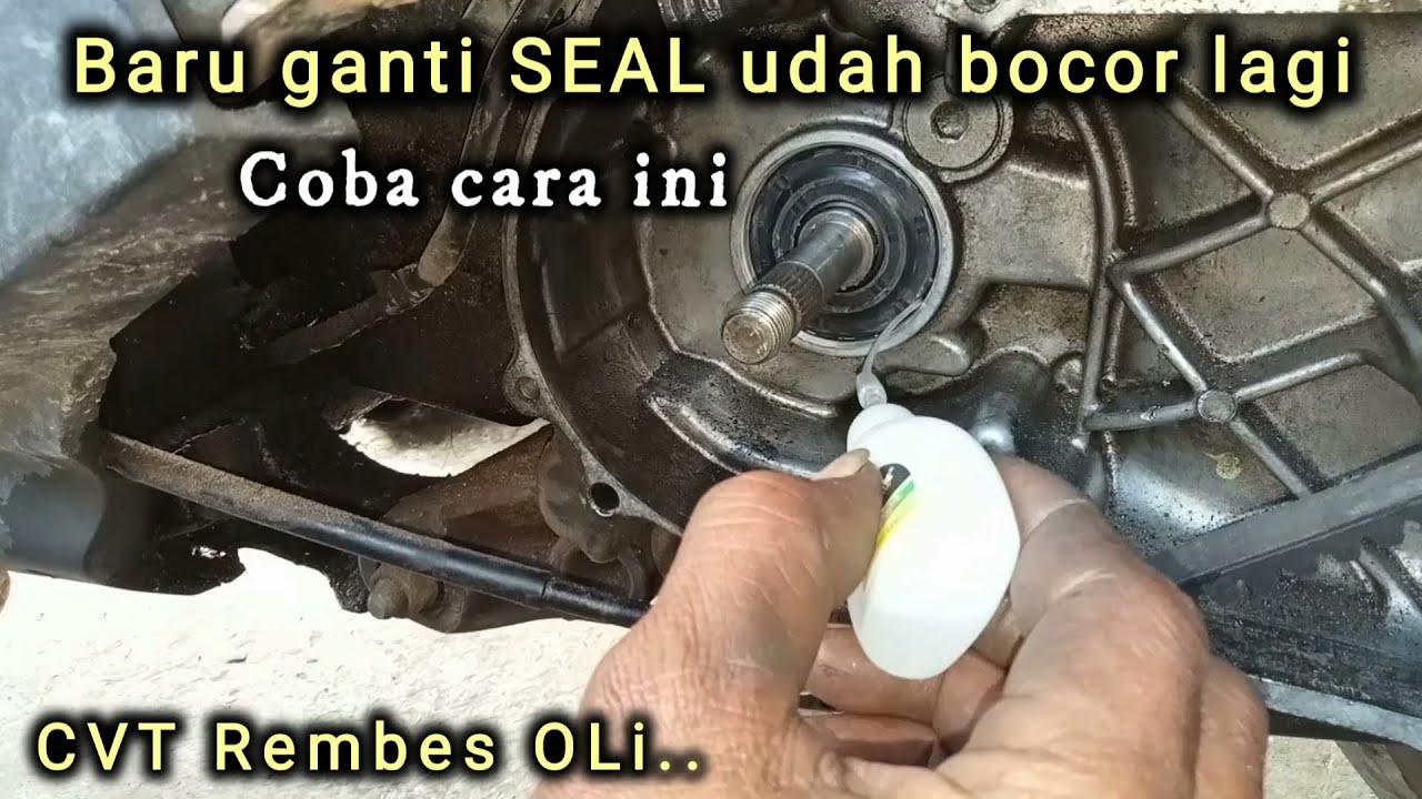 Cvt Rembes oli , SeaL baru ganti udah bocor lagi. Cara ini bisa