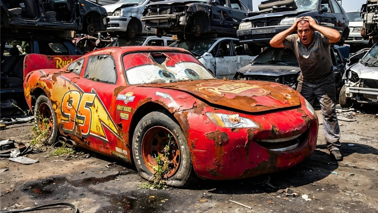 ASMR Car Restoration | Lightning McQueen Back to Life Full Rebuild of a Forgotten Racer