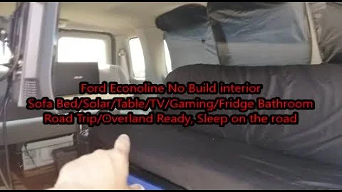 Lifted Ford Econoline no build camper van tour | road trip/overlanding ready | Tiny home ideas