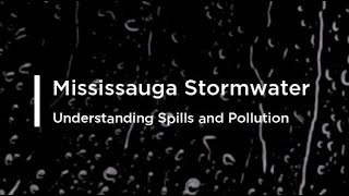 Mississauga Stormwater  - Understanding Pollution and Spills