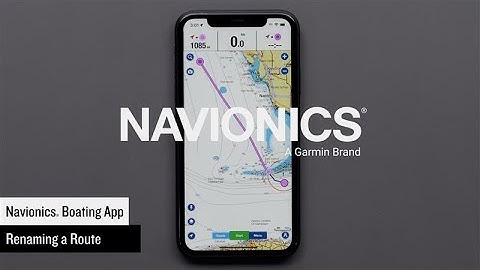 Support: Renaming a Route in the Navionics® Boating App