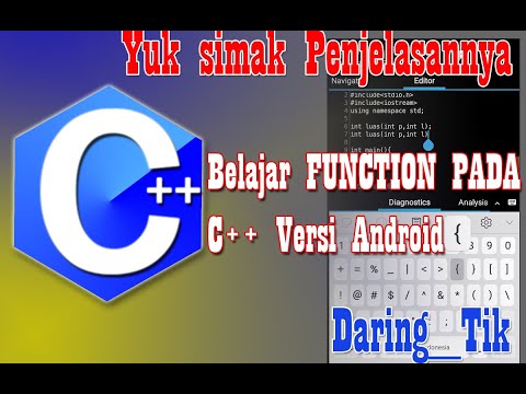 BELAJAR CPPDORIDC++ #12  : Belajar Function dalam C++ Android