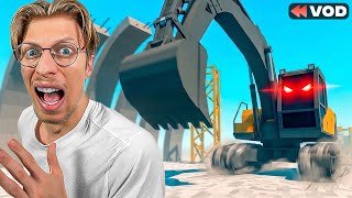 Ils ont Crée un Jeu de Combat avec des Engins de Chantier...